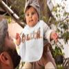 1st Baby Thanksgiving Bib| Burp Cloth Baby Custom Name Bib| Personalized Baby Fall Fit| Perfect for Baby Meal view 3