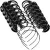 WILLBOND 6 Pcs Pom Pom Headbands Tinsel Wrapped Crazy Headwear Hair Accessories for Spirit Week Carnival Bachelorette(Black) view 1