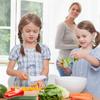 Leking 3 Pcs Kids Kitchen Knife, Plastic Serrated Edges Kids Knife Set for Cooking and Cutting Cakes, Fruits and Veggies, Perfectly Safe for Toddler Chef Knife Set for Kids Real Cooking view 3
