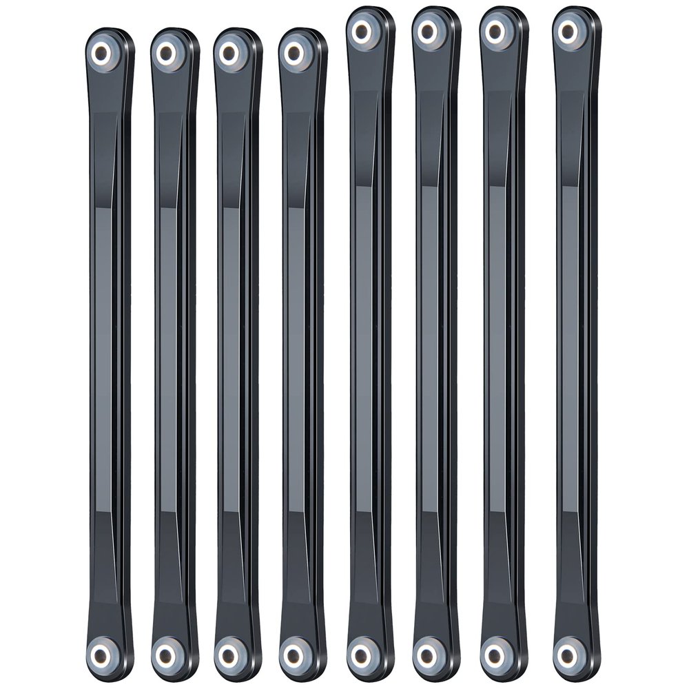 AXSPEED 8pcs Metal Chassis Linkage Rod Set Upper & Lower Suspension Links for 1/8 LMT 4WD RC Truck