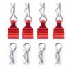 1 Set Body Clips Pins with Pull Tabs for 1/24 Axial Scx24 AXI90081 Deadbolt C10 AXI00002 B-17 AXI00005 AXI00005 Upgrade (Red) view 1