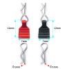 1 Set Body Clips Pins with Pull Tabs for 1/24 Axial Scx24 AXI90081 Deadbolt C10 AXI00002 B-17 AXI00005 AXI00005 Upgrade (Red) view 3
