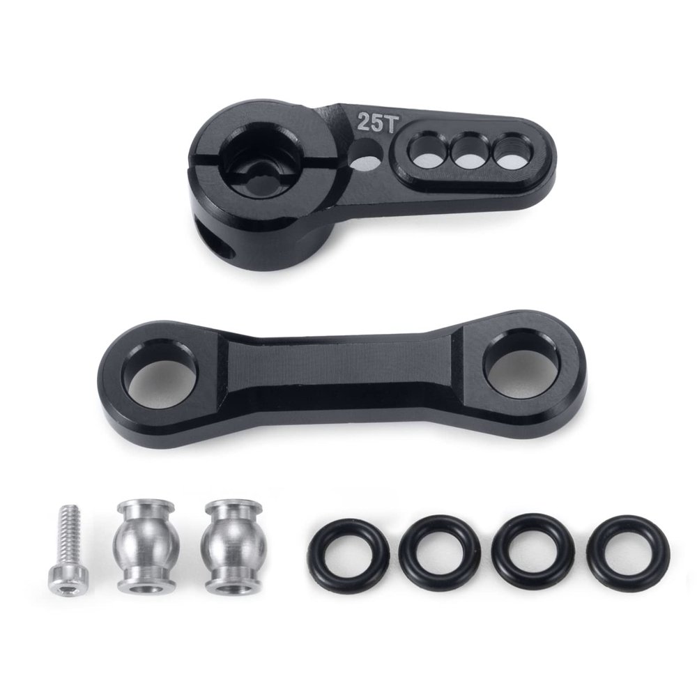 AXSPEED Metal Steerling Rod Tie Links with 25T Servo Arm Horn for 1:8 KRATON RC Truck Upgrade