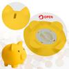 Hengdu Cute Piggy Bank, Made of Drop-Resistant Environmentally Friendly Plastic, a Great Gift for Children (Yellow) view 3