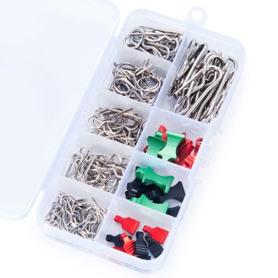 129pcs Body Clips with 20pcs Pull Tabs Set for Axial Scx24 Scx6 Scx10 TRX-4 TRX6 RC Crawler Car