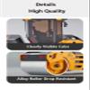 Gemini&Genius Double-Drum Road Roller Toy Construction Vehicle Toy 1/50 Scale Die-cast Grader Engineering Road Planer Vehicle, Asphalt Drum Compactor Alloy Model Toys and Collections for Kids view 3