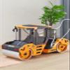Gemini&Genius Double-Drum Road Roller Toy Construction Vehicle Toy 1/50 Scale Die-cast Grader Engineering Road Planer Vehicle, Asphalt Drum Compactor Alloy Model Toys and Collections for Kids view 4