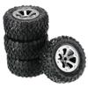 MOOKEENONE 4X 1/16 RC Military Truck Wheels Tires Model Car DIY Replacement for WPL B-1 B14 C24 view 1