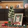 KUYYFDS Christmas Train Ornaments Wooden Mini Christmas Train Toys Festival Decor for Kids Style5 Tabletop Scenes view 2