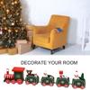 KUYYFDS Christmas Train Ornaments Wooden Mini Christmas Train Toys Festival Decor for Kids Style5 Tabletop Scenes view 3