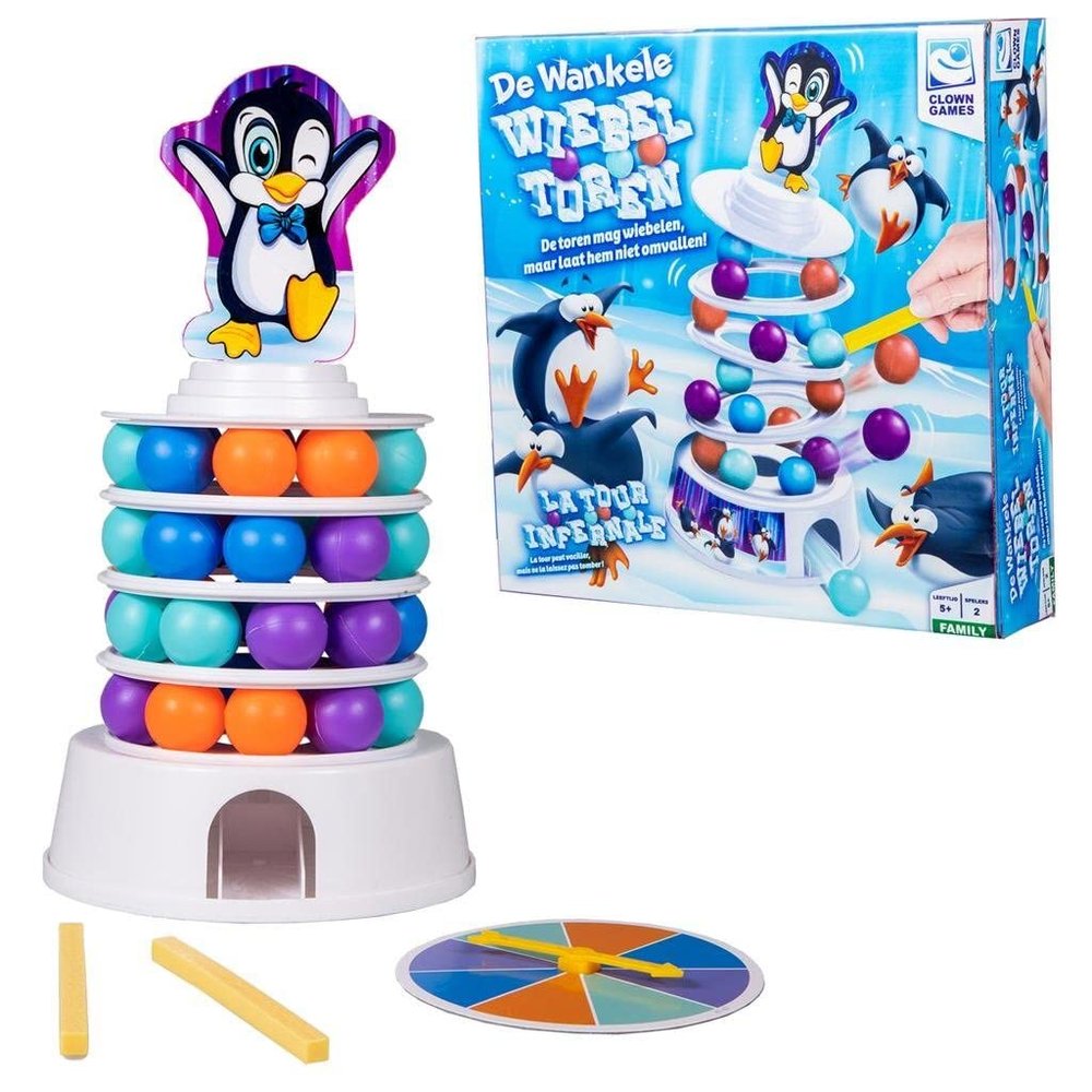 Clown Games 2009093 Shaky Wobbly Tower Kids Playset
