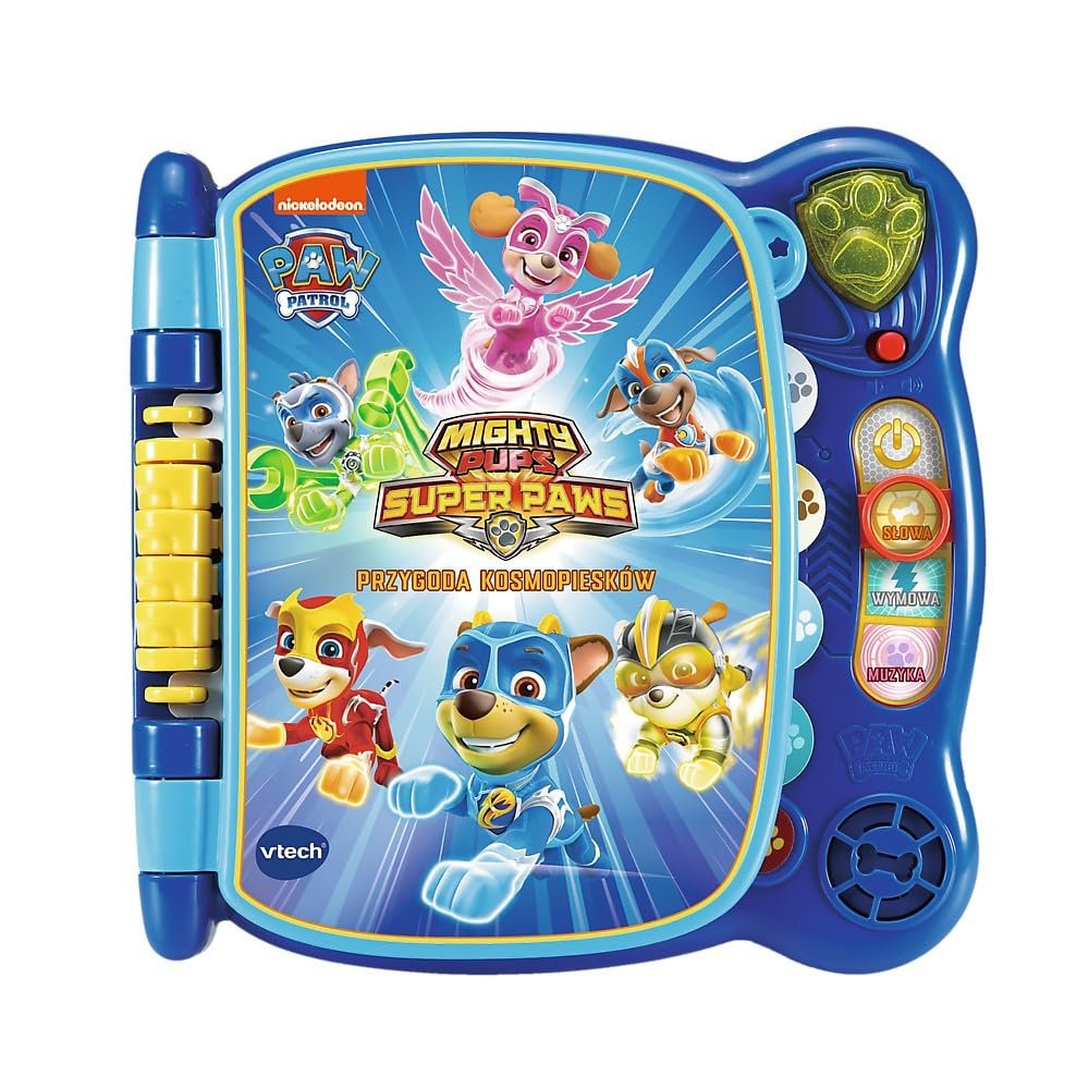 Trefl, Vtech Paw Patrol, Space Adventure, Interactive Learning Book, 4 Game Modes, Words Learning, Electronic Toy with Heroes Fairy Tale Dog Patrol, for Children from 2 Years