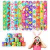 FOIMAS 48pcs Easter Slap Bracelets,Egg Bunny Chick Snap Bracelet Wristband for Easter Egg Filler Basket Stuffer Party Favor Supply view 1
