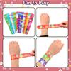 FOIMAS 48pcs Easter Slap Bracelets,Egg Bunny Chick Snap Bracelet Wristband for Easter Egg Filler Basket Stuffer Party Favor Supply view 4