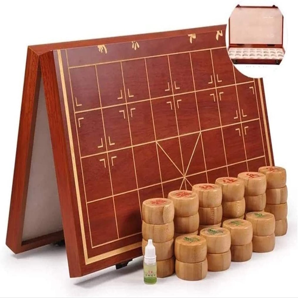 DDYYCX Chinese Chess Set, Foldable Chinese Chess, Xiangqi Travel Game Set, Traditional Tabletop Strategy Game for Kids Adults Family Gathering (Color : B, Size : 6cm/2.4")