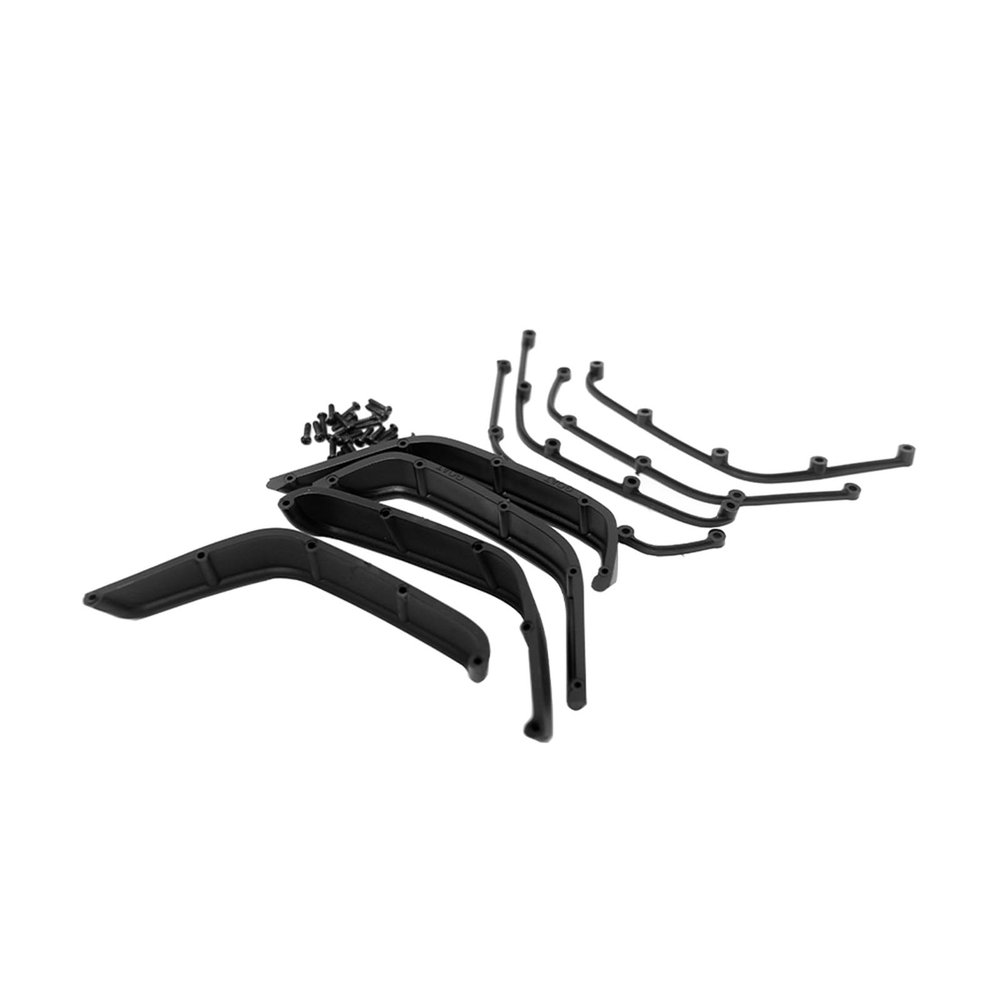 1 Set 1/10 RC Crawler Car Fender Flare Mud Guard Model Car DIY Replacement for Axial SCX10 D90 D110 Body