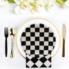 60Pcs Black and White Checkered Race Car Party Supplies,Racing Themed Tableware Set 7"Racing Dessert Paper Plates and Napkins,Fork for Kids Car Sports Race car Themed Birthday Party Decor (Car Set) view 2