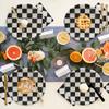 60Pcs Black and White Checkered Race Car Party Supplies,Racing Themed Tableware Set 7"Racing Dessert Paper Plates and Napkins,Fork for Kids Car Sports Race car Themed Birthday Party Decor (Car Set) view 3