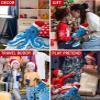 DolliBu Large Stuffed Santa Blue Octopus Plush - Super Soft Sea Creature Santa Stuffed Animal with Red Christmas Hat, Cute Octopus Toy for Holidays with Personalization - 16 Inch view 3