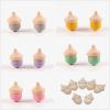10 Pack Wooden Acorns for Christmas - Not Finished Wooden People - DIY Wood Education Crafts view 4