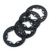 MOHERO 2.2" Beadlock Wheel Ring 4pcs Replacement Wheel Ring for 1/10 SCX10 90046 TRX4 TRX6 Wraith 90048 D90 (Black) view 1