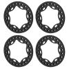 MOHERO 2.2" Beadlock Wheel Ring 4pcs Replacement Wheel Ring for 1/10 SCX10 90046 TRX4 TRX6 Wraith 90048 D90 (Black) view 3