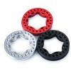 MOHERO 2.2" Beadlock Wheel Ring 4pcs Replacement Wheel Ring for 1/10 SCX10 90046 TRX4 TRX6 Wraith 90048 D90 (Black) view 4