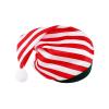 Aislor Christmas Santa Striped Hat with Plush Ball Santa for Kids Xmas Holiday Hat New Year Festive Cap Party Supplies Green 4 Years view 1