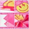 AellasNervalt Preppy Birthday Party Backdrop Hot Pink Smiling Face Lip Butterfly Banner Extra Large Y2k Happy Birthday Background Banners Photo Booth Prop Decor Supplies for Girls Party 6.6 x 3.8 ft view 3