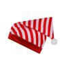 Aislor Christmas Santa Striped Hat with Plush Ball Santa for Kids Xmas Holiday Hat New Year Festive Cap Party Supplies Red 10 Years view 3