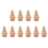 10 Pack Wooden Christmas Tree - Not Finished Wooden Peg Dolls - DIY Wood Art Crafts Home view 1