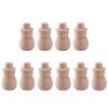 10 Pack Wooden Snowman Dolls for Christmas - Not Finished Wooden Peg Dolls DIY Wood Crafts view 1