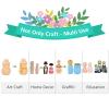 10 Pack Wooden Peg Dolls for Christmas Not Finished Wooden People DIY Wood Art Crafts Home view 2