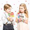 OuMuaMua 30Pcs Valentine's Day Cards Gift for Kids - Cards with Fidget Zipper Bracelets for Classroom Exchange & Party Favors view 2