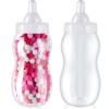 Tessco for you 2 Pcs 15 Inch Big Baby Shower Bottle for Baptism Game Large Jumbo Plastic Baby Shower Bottle Piggy Candy Bank for Girl Boy Kids Party Favor (White) view 1