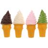 Angoily 4Pcs Simulated Ice Cream Dessert Showing Props Fake Food for Home Kitchen Cabinet Showcase Decoration Simulated Children Toys view 1