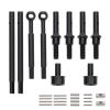 RCWAD #45 Heavy Duty Steel Front Cvd Drive Shaft Axle + Rear Axle + Portal Top Shaf for FMS Fcx24 1-24 Crawlers view 1