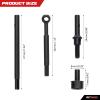 RCWAD #45 Heavy Duty Steel Front Cvd Drive Shaft Axle + Rear Axle + Portal Top Shaf for FMS Fcx24 1-24 Crawlers view 2
