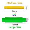 40pcs Large Pop Tubes Sensory Fidget Toys for Party Favor, Big Pop Tubes Bulk for Classroom Prizes Goodie Bag Stuffers, Kids Toddlers Adults Jumbo Toys for Birthday Christmas Valentine Gift view 2