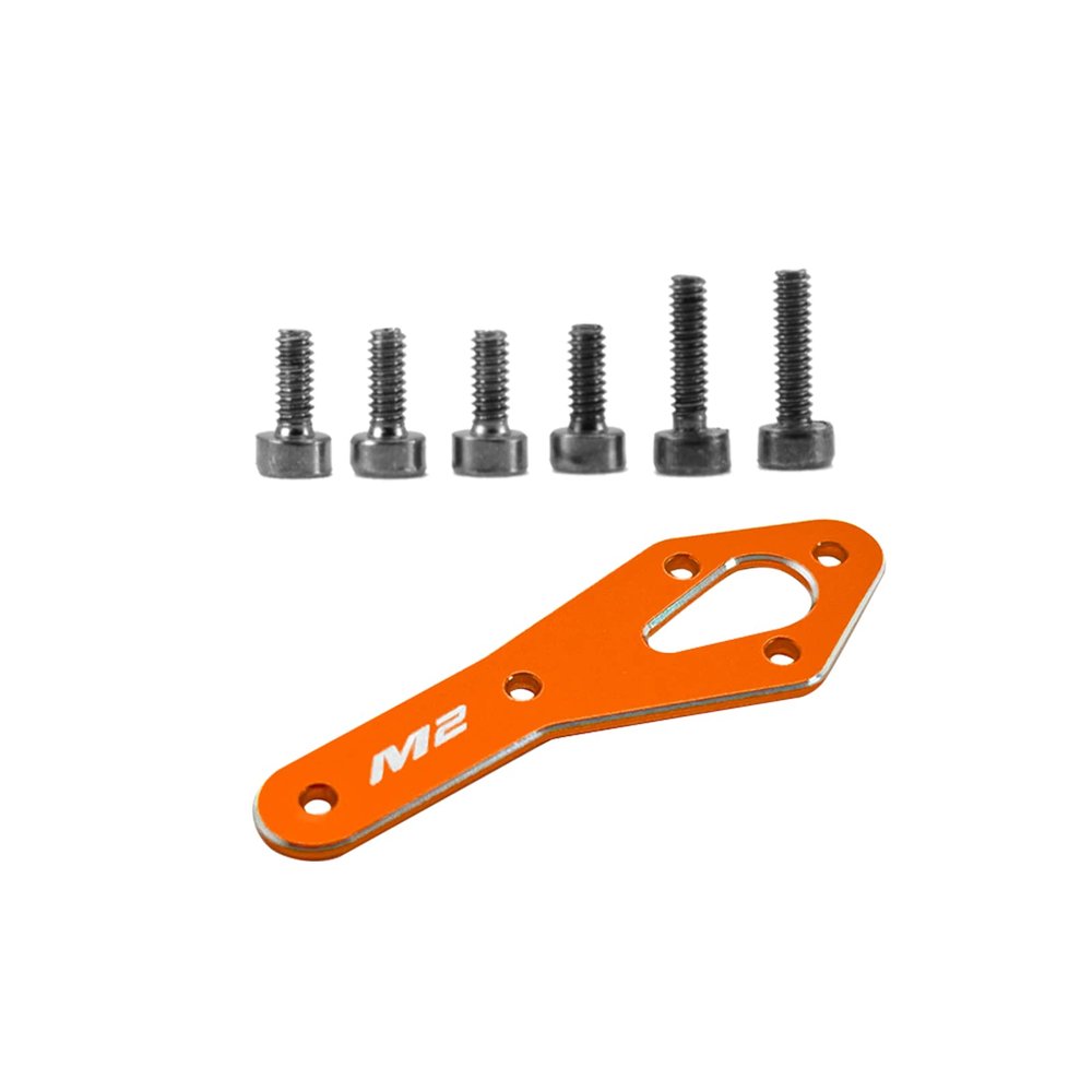 OMPHOBBY M2 EVO Parts Tail Motor Reinforcement Plate Set Replacement Parts for OMPHOBBY M2 EVO RC Helicopters Rc Heli Accessories OSHM2318O(Orange)