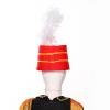 winying Kids Drum Band Hat with Feather Toy Soldier Hat Drum Major Hat Costume Ceremonial Hat Majorette Hat Red One Size view 4