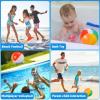 SCIONE Beach Balls Bulk 24 Pack - 9" Inflatable Beachballs Swimming Pool Toys for Kids Summer Water Games, Kids Birthday Party Favors Lua/Hawaiian Tropical Theme Decorations Supplies view 3