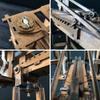 YAQUMW The MINI Roman Ballista Europe Medieval Siege Chariot Wooden Catapult DIY 3D Puzzles Model Kits STEM Projects Tabletop Toys view 4