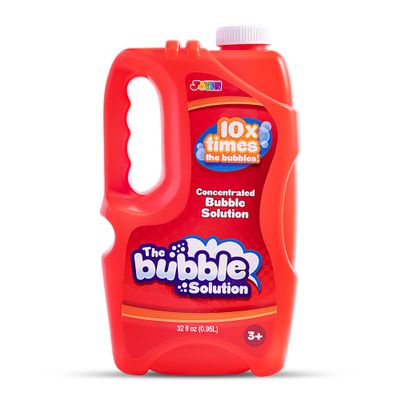 JOYIN 32 oz Bubble Solution Refills (Close to 1L/ 2.5 Gallon), Concentrated Solution for Bubble Machine, Wands, Blower, Easter (Red)