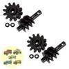 2pcs Steel Axle Differentials Gear 13T/2T Front and Rear Overdrive Differential Worm Gear for Axial SCX24 1/24 RC Crawler Truck Car Upgrades Parts Accessories (2T-12T) view 1