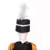 winying Kids Drum Band Hat with Feather Toy Soldier Hat Drum Major Hat Costume Ceremonial Hat Majorette Hat Black One Size view 4