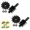 2pcs Steel Axle Differentials Gear 13T/2T Front and Rear Overdrive Differential Worm Gear for Axial SCX24 1/24 RC Crawler Truck Car Upgrades Parts Accessories (2T-13T) view 1