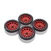 2.2" Beadlock Wheel Rim Hub for Axial SCX10 D90 Wraith Traxxas TRX4 1/10 RC Crawler Car Wheels Tires Upgrade Accessories ( Color : Red 4PCS ) view 1