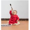 Baby Boy Romper Long Red Chinese New Year Toddler Outfits Tang Suit One-Piece Jumpsuit Cheongsam LRRXXS(60) view 4