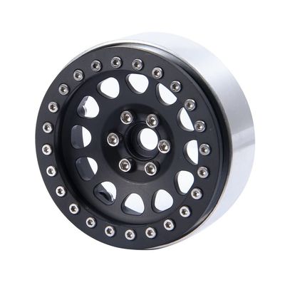 2.2" Beadlock Wheel Rim Hub for Axial SCX10 D90 Wraith Traxxas TRX4 1/10 RC Crawler Car Wheels Tires Upgrade Accessories ( Color : Black 1PCS )